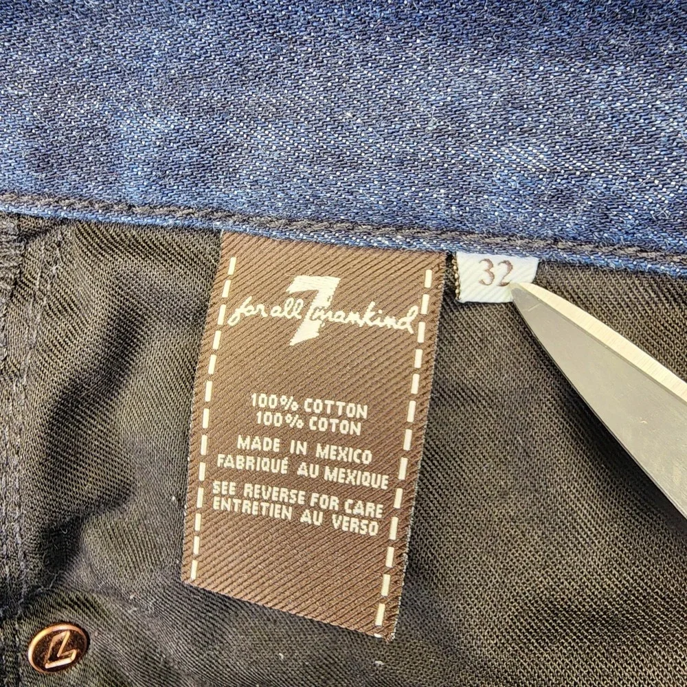 7 For All Mankind Austyn Jeans Mens 32x29 Straight Denim Blue Dark wash